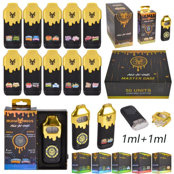 Muha Meds Gen3 Dual 2g Vapes | LED Display Wholesale Empty Disposable VapeDisplay