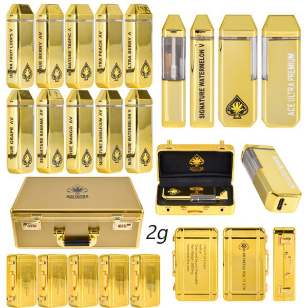 USA Ace Ultra Gold 2g Vape Pen | High Quality Reliable Disposable in Bulk
