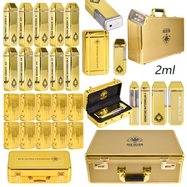 Ace Ultra Premium Gold 2g Disposable Vape | Premium Empty Disposable Vape for Wholesale Buyers