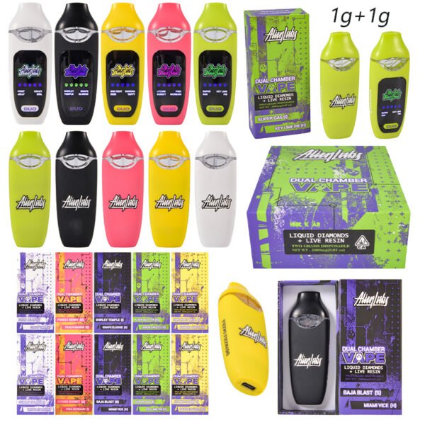Alien Labs Dual 2ml Disposable | Empty New Reliable Dual Chamber Vape with Display