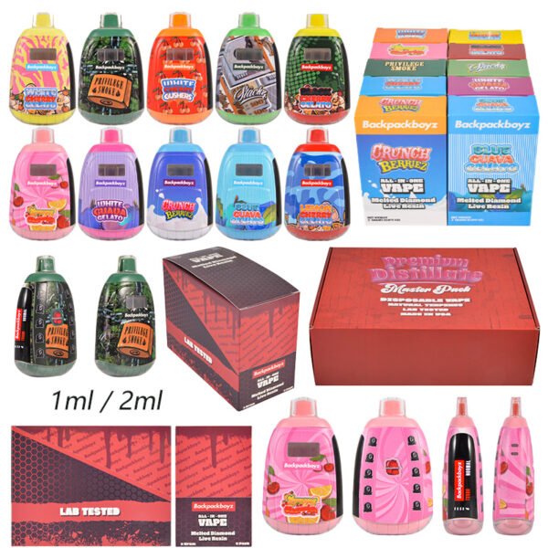 Poland Backpackboyz Led 1g Vape | Wholesale High Quality Empty Disposable with Display